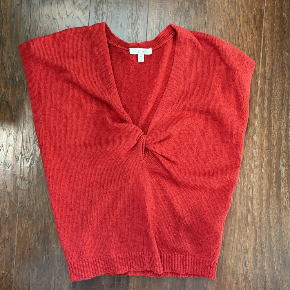 Joie Vibrant Red Sweater Top